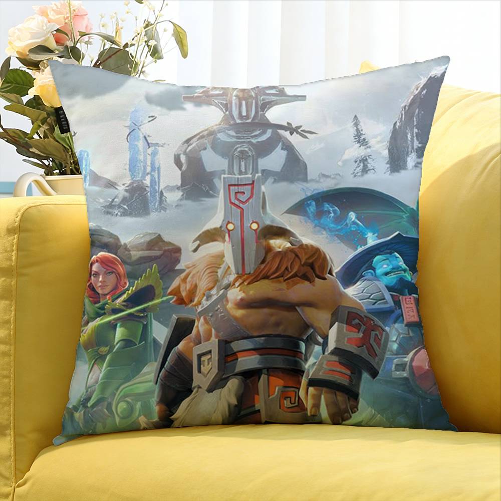 Game D-Dota-2 Various Sizes Square Pillow Case For Car Home Bedchamber Decor