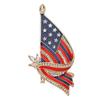 Women's Fashion Flag Brooch