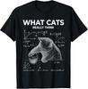 Humorous Science Cat Graphic Tee - What Cats Really Think - Fun T-Shirt