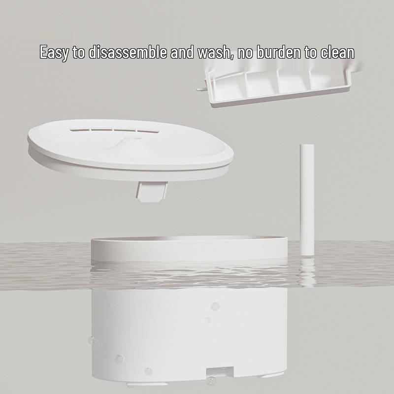 Rechargeable Silent Pet Water Fountain with Purifying Filter for Cats & Dogs