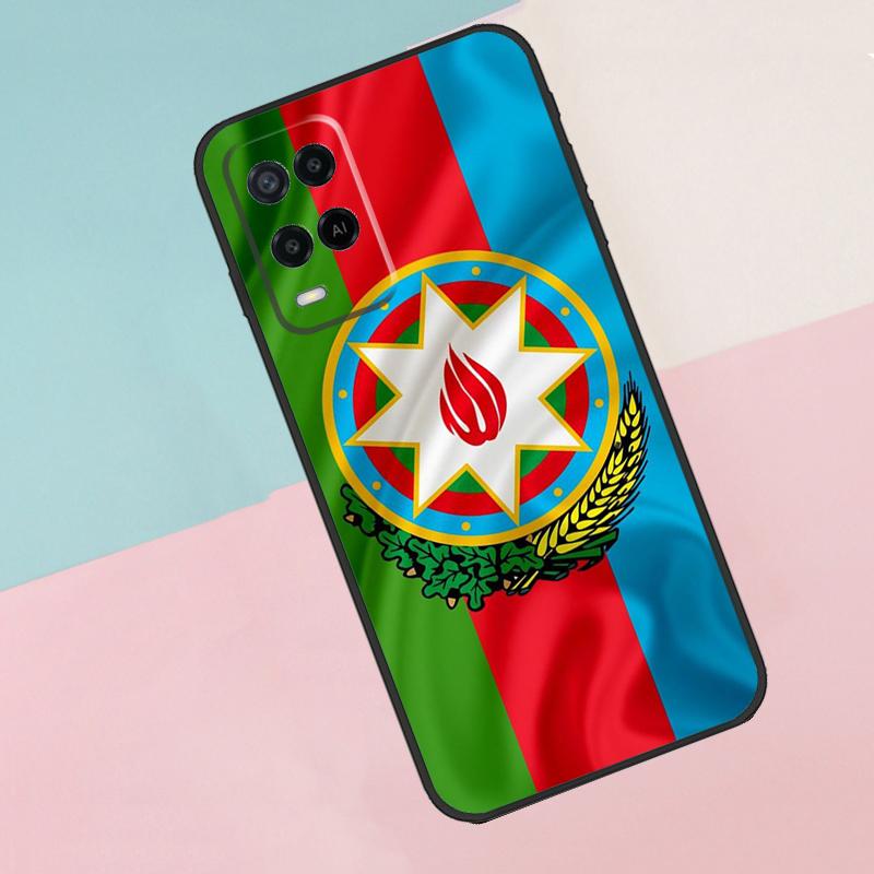 Azerbaijan Flag For Oppo A40 A60 A80 A18 A38 A58 A78 A98 A79 A16 A76 A96 A15 A74 A94 A54 A77 A17 Phone Case