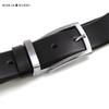 MARJA KURKI Men's Italian Leather Business Pin Buckle Belt