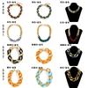 Exaggerated Punk Multi-Layer Chain Stacked Necklaces, Fashionable Geometric Buttons, Personalized Necklaces, Women