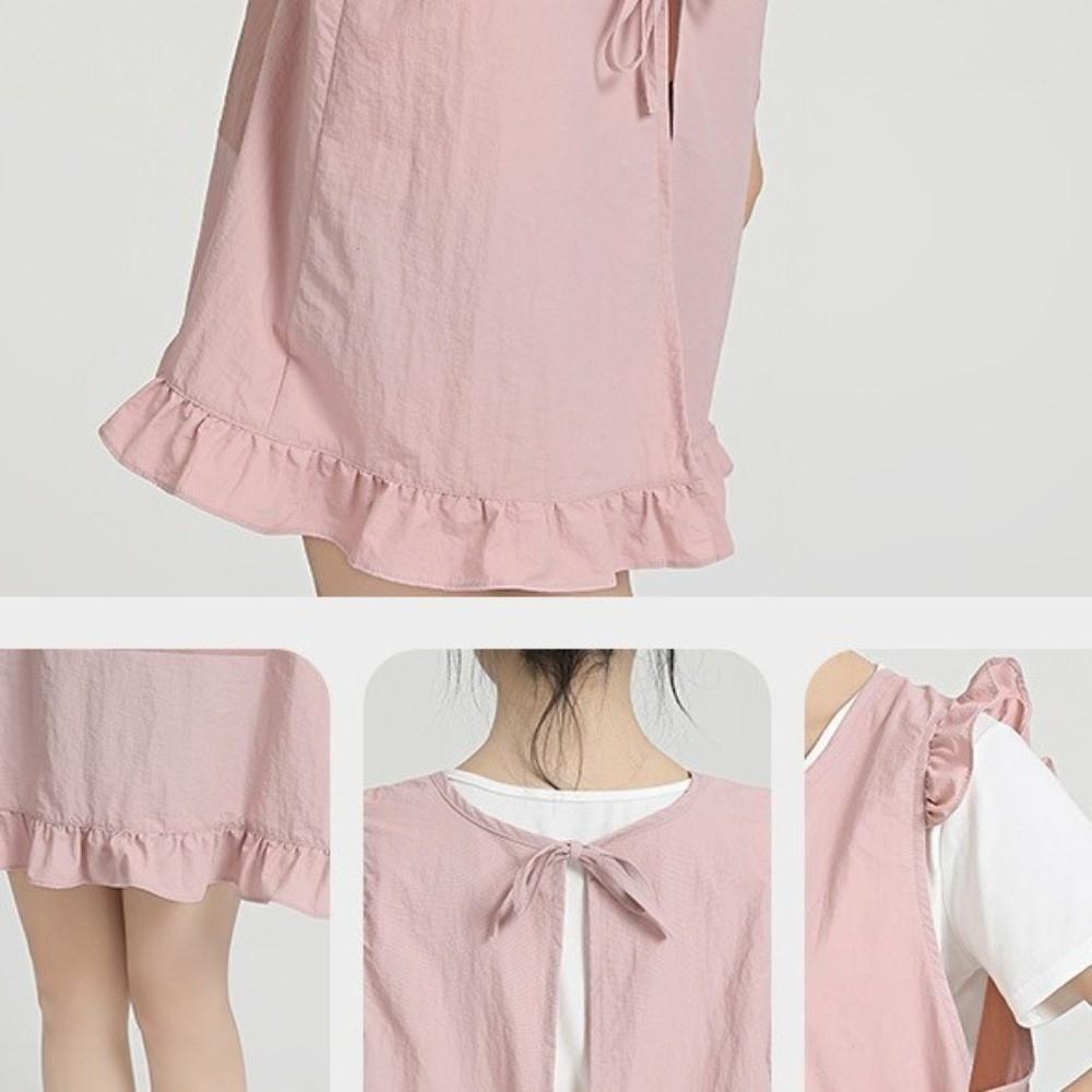 Soft Vest Style Apron Breathable Kitchen Apron Coffee House Uniform Waterproof Apron  Restaurant