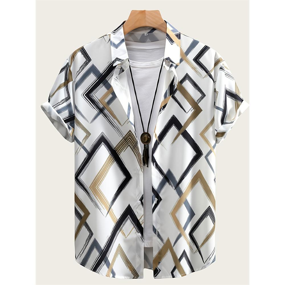 New Men's Large Size Shirts Daily Versatile Comfortable Breathable Short-sleeved Men's Button-down Shirts Fashion Men's Clothing