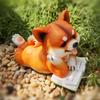 Dog Decor Resin Cute Animal Collectible Ornaments Collectible Dog Figurine Sculpture For Indoor Outdoor Living Room Balcony