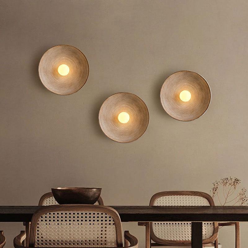 Wabi-Sabi Style Nordic Retro Wall Lamp for Living Room or Corridor