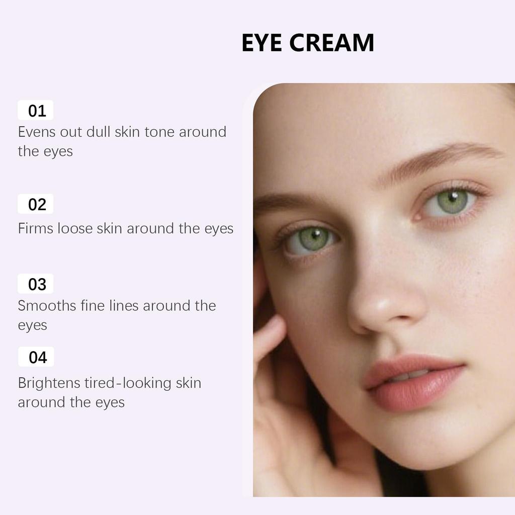 Crema contorno occhi idratante, rinfrescante, non unta e setosa, essenza crema per la cura della pelle del contorno occhi 30G