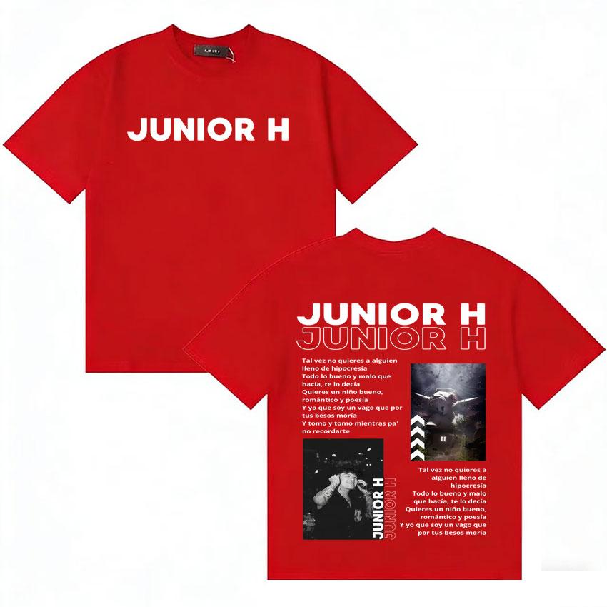 

Rapper Junior H Sad Boyz Triste Sin Motivo Graphics T Shirt Unisexs Retro Short Sleeve TShirts Aesthetic Clothing Cotton Tee Shirt S