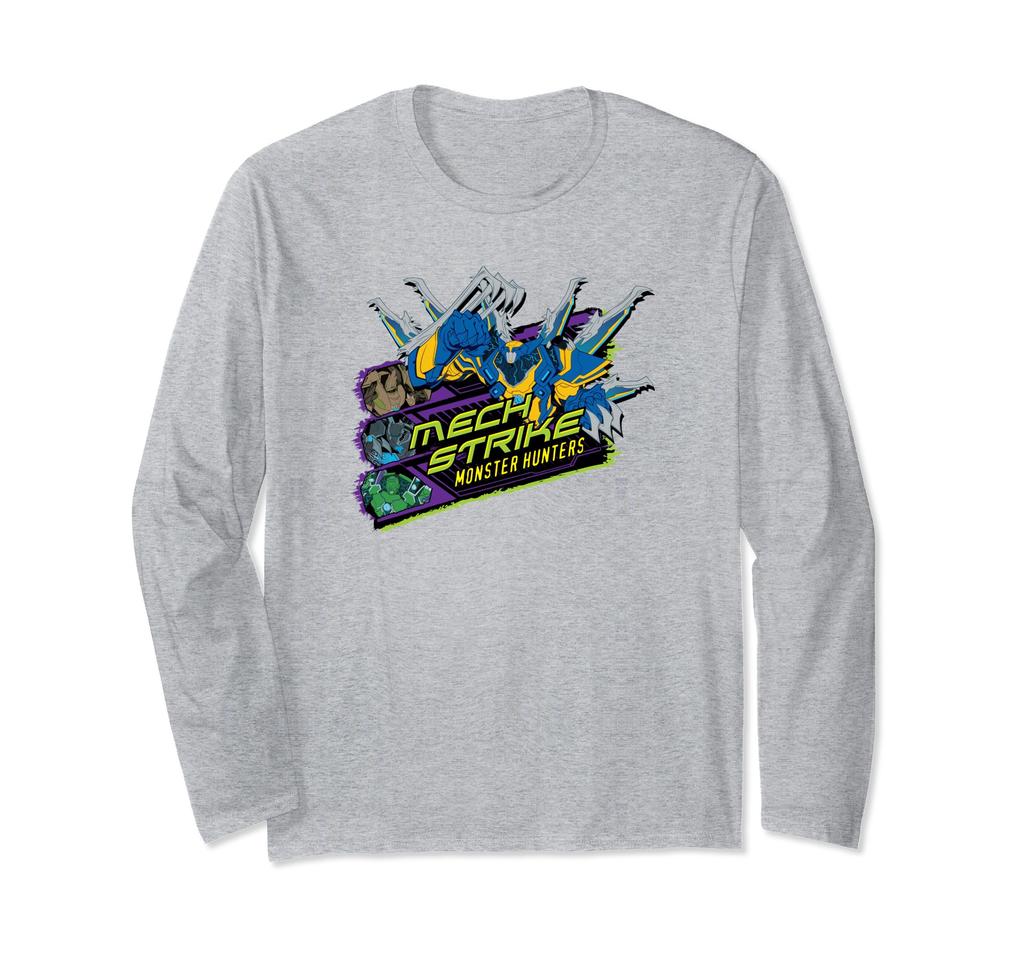 Marvel: Mech Strike Wolverine Mech Monster Hunter Logo Long Sleeve T-Shirt