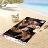 Native Indian Wolvenprint Strandlaken, Groot Zacht Sneldrogend Handdoek voor Strand Camping Zwemmen