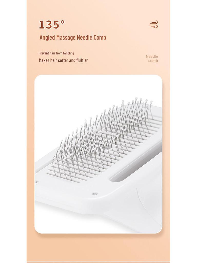 2-in-1 Pet Hair Dryer & De-shedding Comb for Cats & Dogs - Quick Drying Hot Air Brush