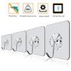 New Multi-Purpose Hooks 5/10 Pairs Double-sided Adhesive Wall Hooks Waterproof Clothes Hats Towel Hooks Kitchen Bath Door Hooks
