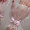 Elegant Bowknot Sleeves For Nails Art Photography Soft Glitter Fabric Comfortable Elastic Arm Covers