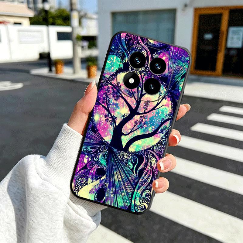 Mandala Sunflower Dreamy Style Soft Phone Case for Xiaomi Redmi Note 12 13 14 15 Pro Plus 11 12S 11S 11T 10 4G Black Cover Back