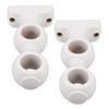2Pcs Wood Curtain Rod Support Bracket Double Holder Wall Mounted Decorative Window Drapery Rod Holders Brackets for Heavy