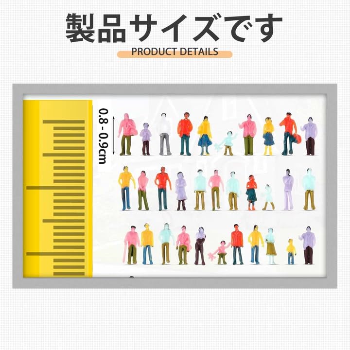 Kazeori Diorama Model Figures Collection Scale for Models Hobby Training Standing Figures 1/200 - Architecture, Railways, Education, Handmade, -