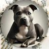 Arte da Parete in Metallo Staffordshire Bull Terrier Vintage Regalo Divertente Arredo Casa Giardino Bar