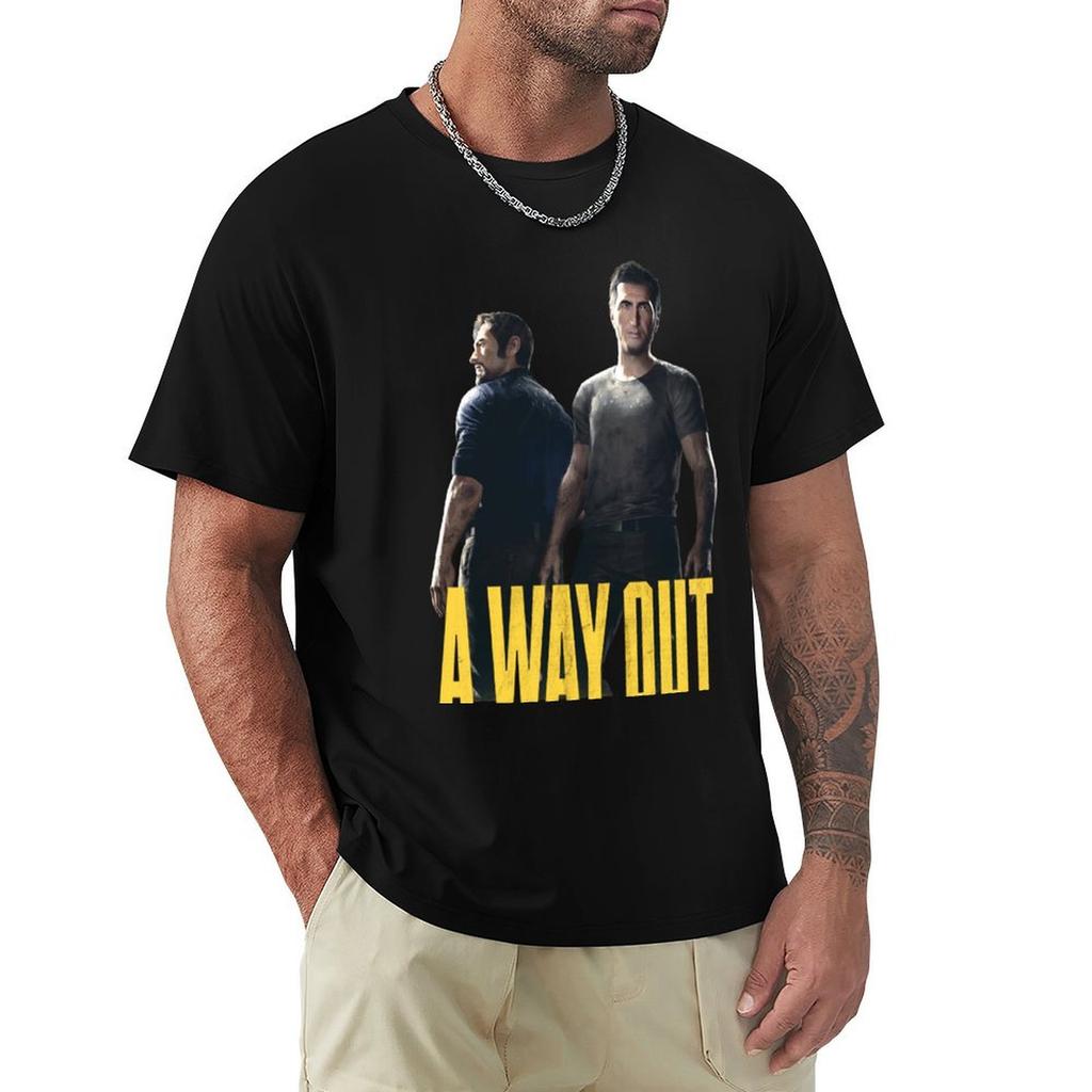 A Way Out TShirt cotton tshirt plain for Unisex package TShirt