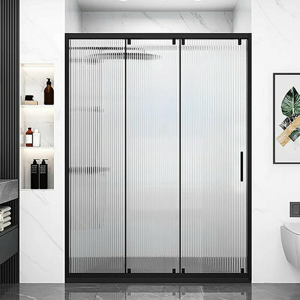 TOPNIKE Adhesive Ultra Slim Glass Sliding Door Handle for Balcony Shower Room Pull Push Door