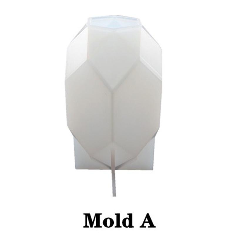 3 Geometric Gems Silicone Moulds Epoxy Moulds Gems Desktop Ornaments Silicone Moulds Night Lights Silicone Moulds Casting Moulds Home Decor