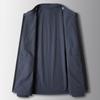 Spring and Autumn New Stand-up Collar Version Micro-elastic Top Young and Middle-aged Light Luxury Business Leisure Thin Jacket
