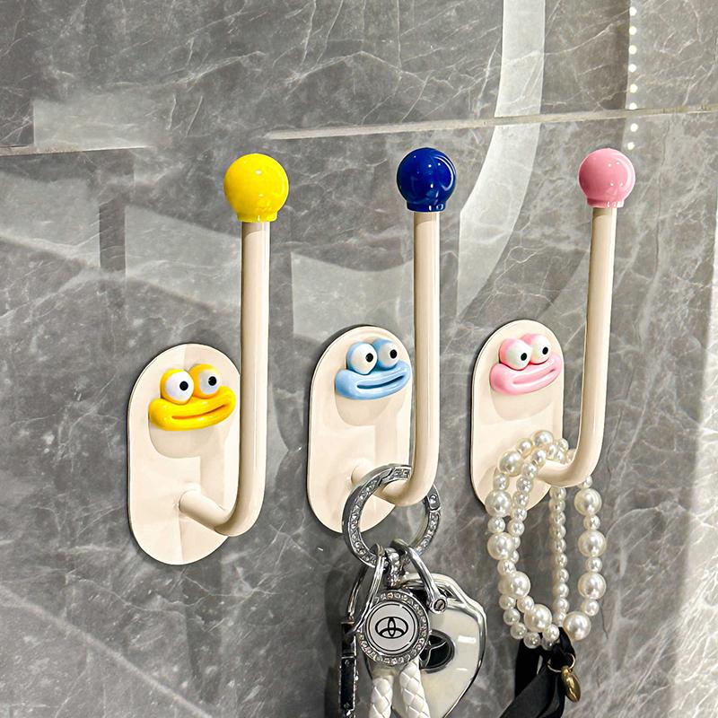 Reusable Suction Cup Hooks Punch Free Traceless Shower Hooks Wall Hook Storage Hanger Kitchen
