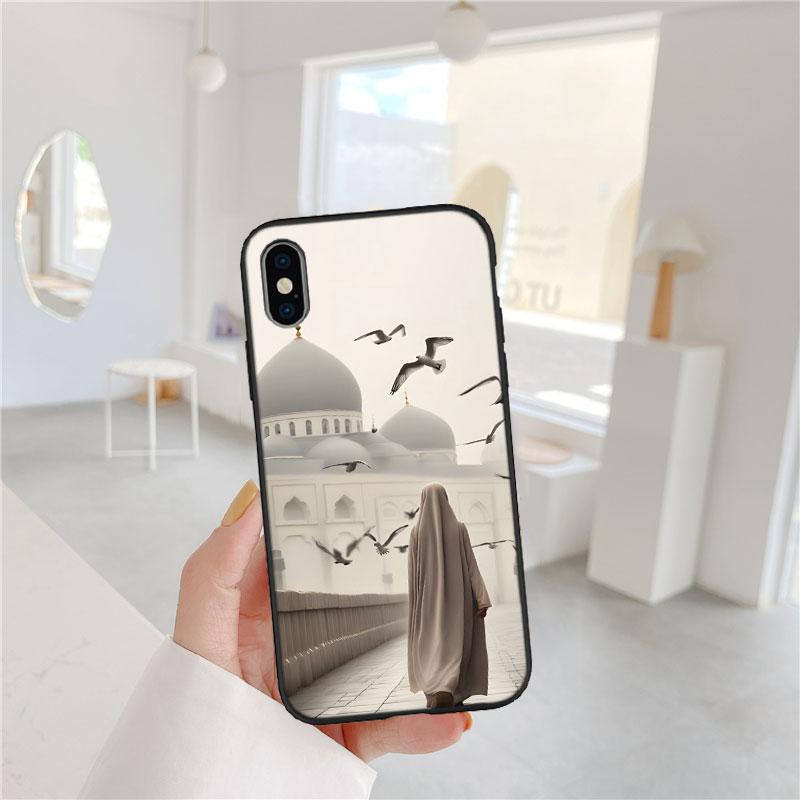 PP40 Islamic Muslim Girls Hijab Soft Shell Phone Case for Redmi Note 8 9 Pro Max 9S 9T 9C NFC 8T 8A 10A A4