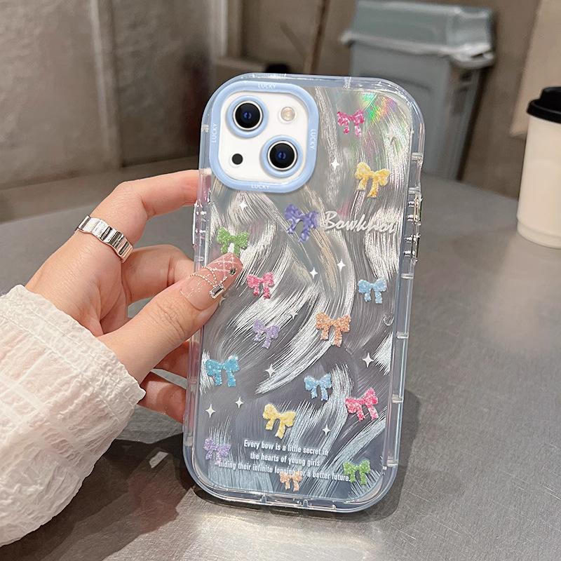 Colorful Stars for IPhone 16 Mobile Phone Case for IPhone15promax/ip13 Feather Yarn 14pro/11/12