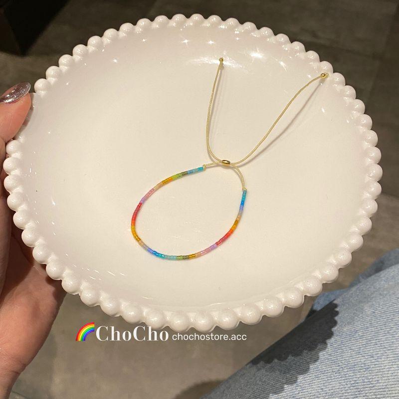 

Нишевый стиль Чочо Радужный цвет Дофаминовый браслет Section C