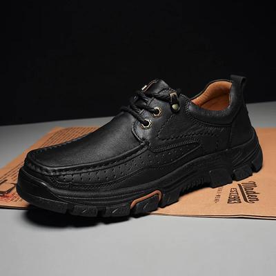 Fashion Business Shoes Men Fashion Genuine Leather Shoe Men's Soft Bottom Casual Men Shoes Breathable Comfortable Men's Shoes