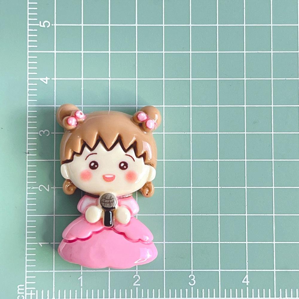 Diy Craft Accessories Lovely Cherry Girl Resin Pieces Creamy Gel Hair Accessories Cup Embellishment Pendant Shoe