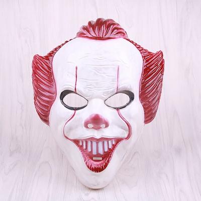 Halloweenské masky Hororová maska ​​klauna Pvc Cosplay Party rekvizity Maškarní scénická představení Rave Festival Party Klubové oblečení Klaun Cosplay Mask