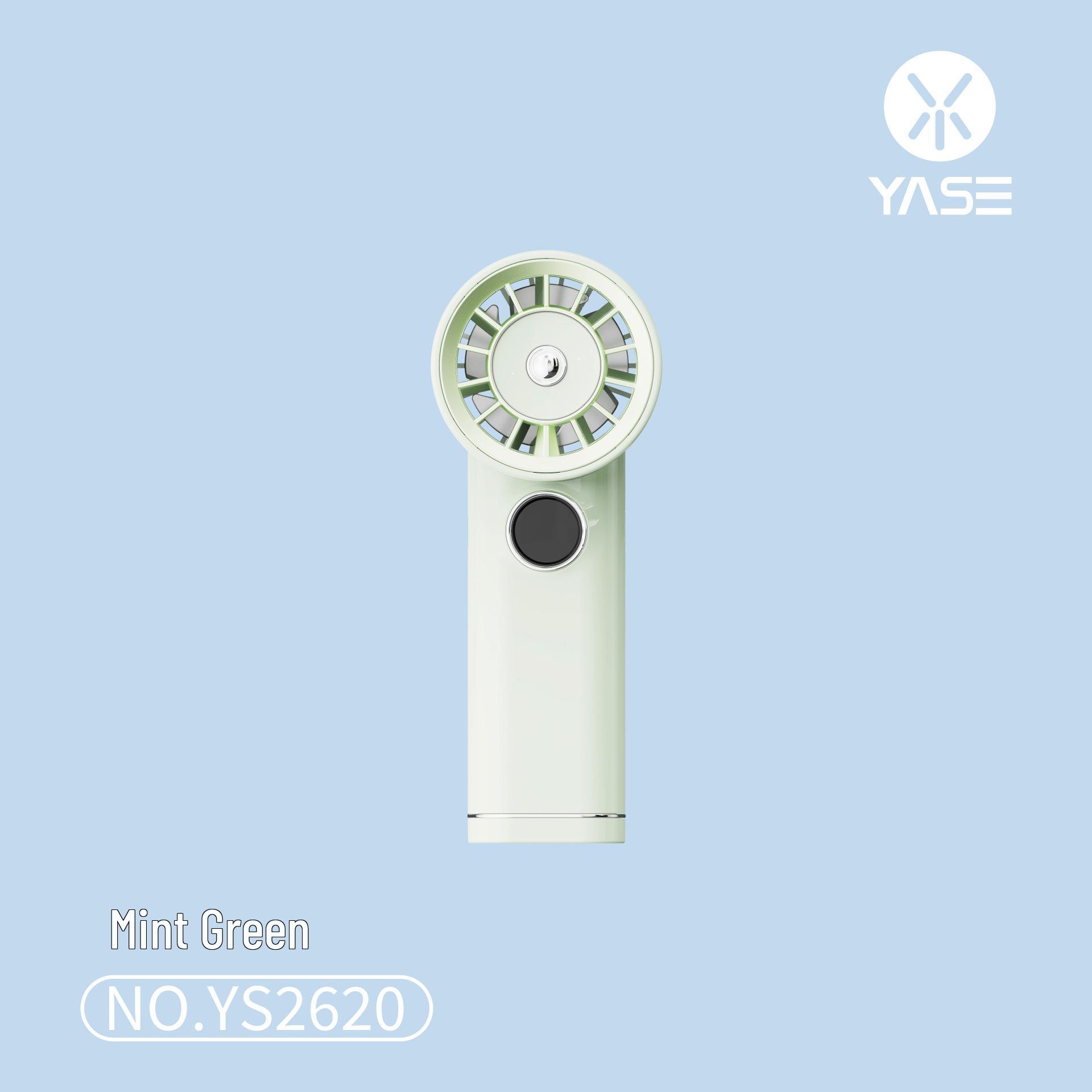 

High-Speed Mini Handheld Fan with Large Airflow, USB Rechargeable, Digital Display, for Desktop or Student Use High-Speed Fan