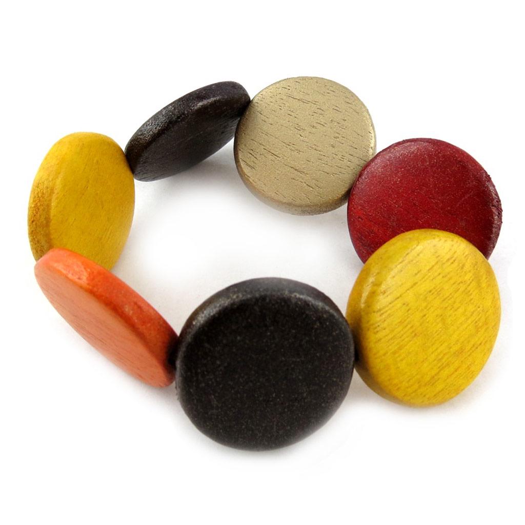 

Les Trésors De Lily [N1211] - Дизайнерский браслет Amazonia желто-оранжево-коричневый