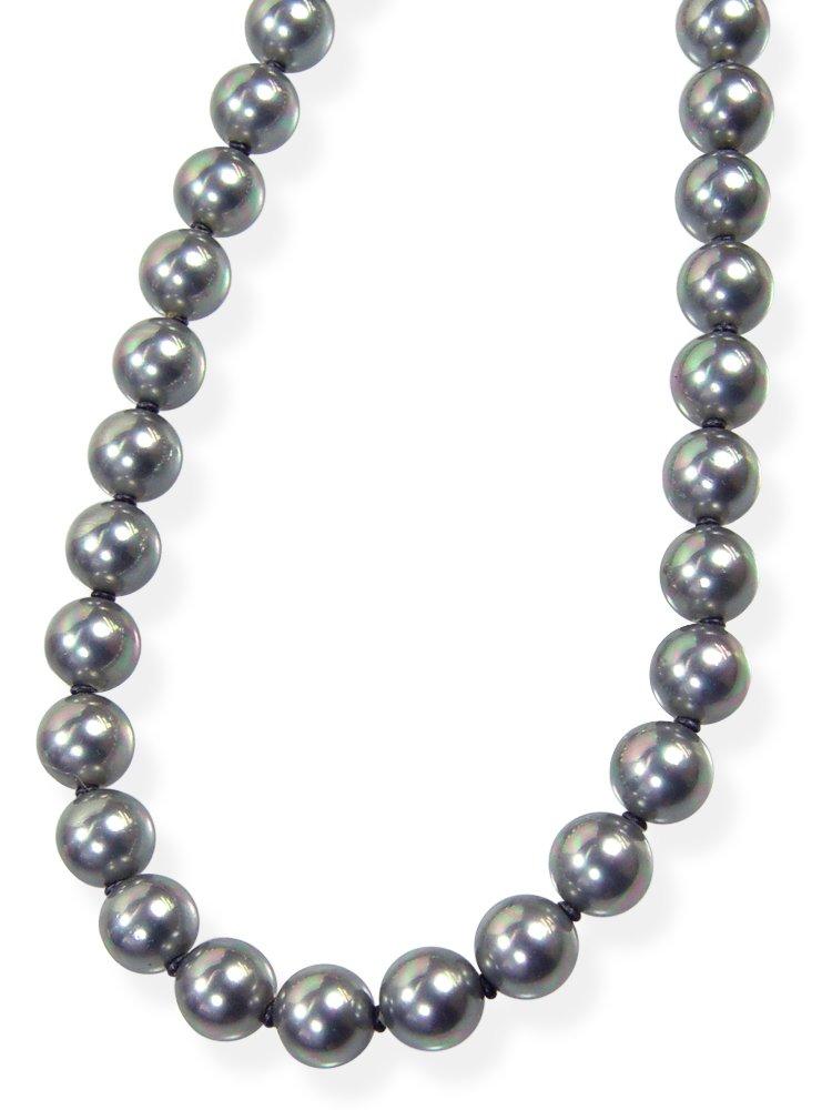 

and My Jewelry Hanadama Shell Pearl Necklace 42cm Gray Black Type in Wrapping [Your Box] 8.0mm Made Japan [Gift Included] сірий колір