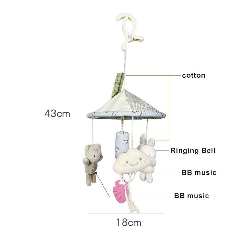 Infant Rattle Toy 0-12 Months Crib Hanging Music Box With Toy Bracket Bed Bell Car Seat Toy For Newborn Boy And Girl Gifts