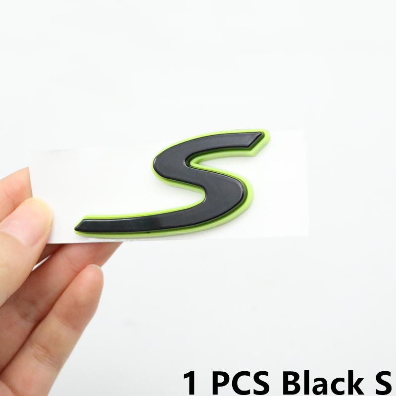 

3D Premium Green Black Silver 4 S Turbo E-Hybrid Hood Fender Trunk Rear Bonnet Nameplate Decal Emblem Badge Sticker