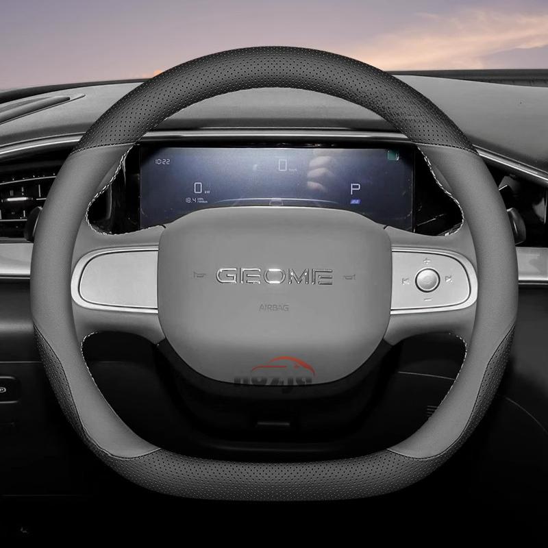 Кожаный чехол на руль автомобиля для Geely Geome Geometry A C Чехлы на руль Чехлы на руль