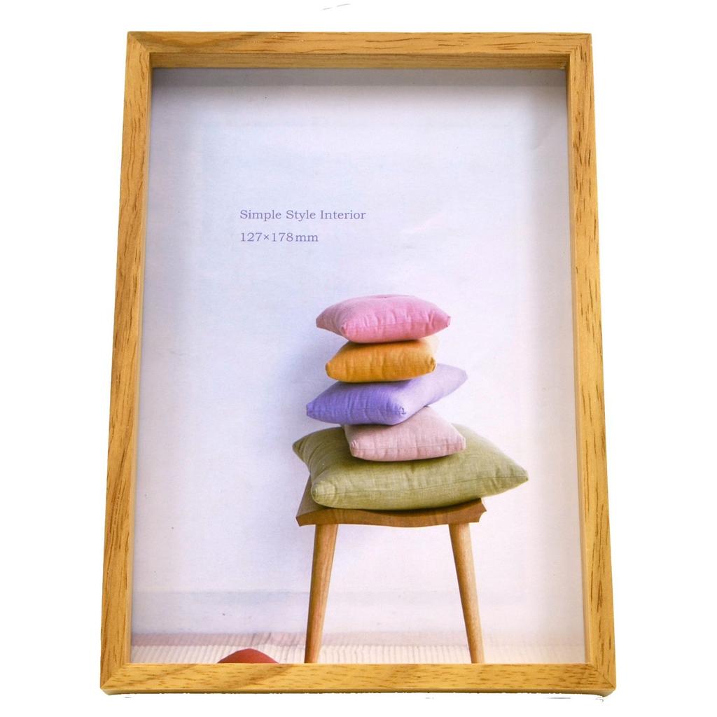 KING Photo Frame Wooden Frame 2L Natural 70165 JK101-2L-NT