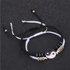 Couple Bracelet Chinese  Retro Tai Chi Gossip Banish Bad Luck Hand Woven Rope BFF Best Friend Friendship Jewelry