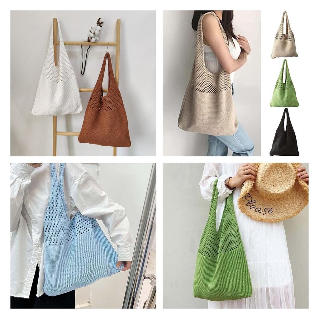 Vintage Knitted Shoulder Bag For Women, Elegant And Chic, Perfect For Daily Use, Large Capacity