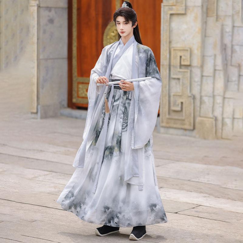 Hanfu Alltagsanzüge im Stil der chinesischen Song-Dynastie für Männer und Frauen