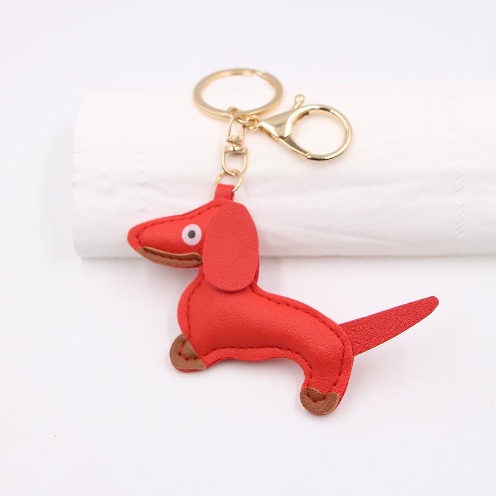 Raktáron Tacskó Rajzfilm Bőr Charm, Kutya Kulcstartó és Telefontok Kiegészítő