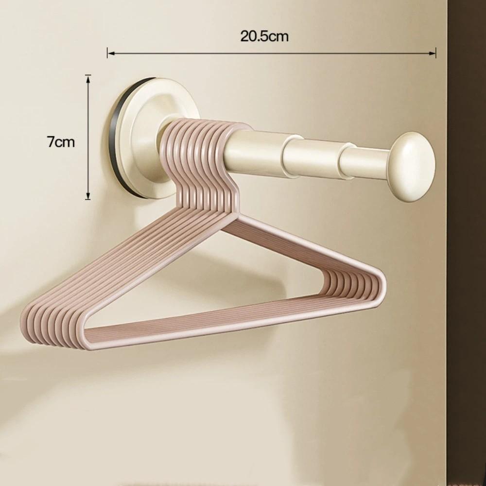 

Suction Cup Clothes Hanger Multi-function Space-saving Household Hanger Wall Hanging Foldable Anti-slip Organizer білий