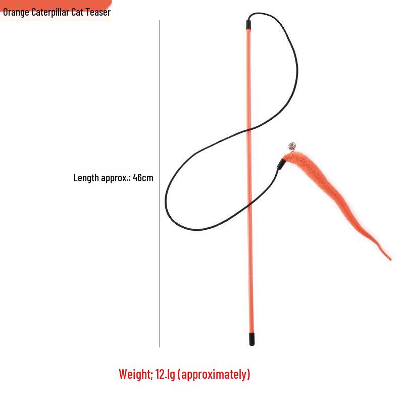 Pet Supplies Feather Bell Fairy Teaser Wand Collection - Interactive Cat Toys