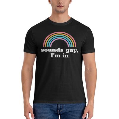 Sounds Gay Im In Lgbt Pride Rainbow Racerback Fitness Tshirt Original Niche Small Patterns Tees