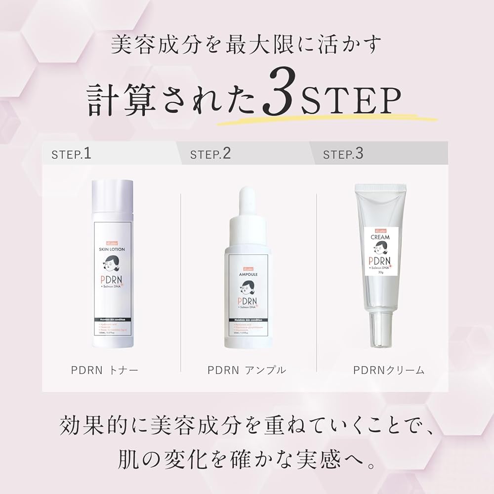 4Luster PDRN Toner, 150ml, Made in Japan [Contains Hydrolyzed Sodium Hyaluronate, CICA, and Ceramide] - Glossy Toner