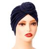 1PC Women Headscarf Breathable Decor Headwrap Fashion Solid Color Elegant Turban Hat Top Flower Sunscreen Hijab