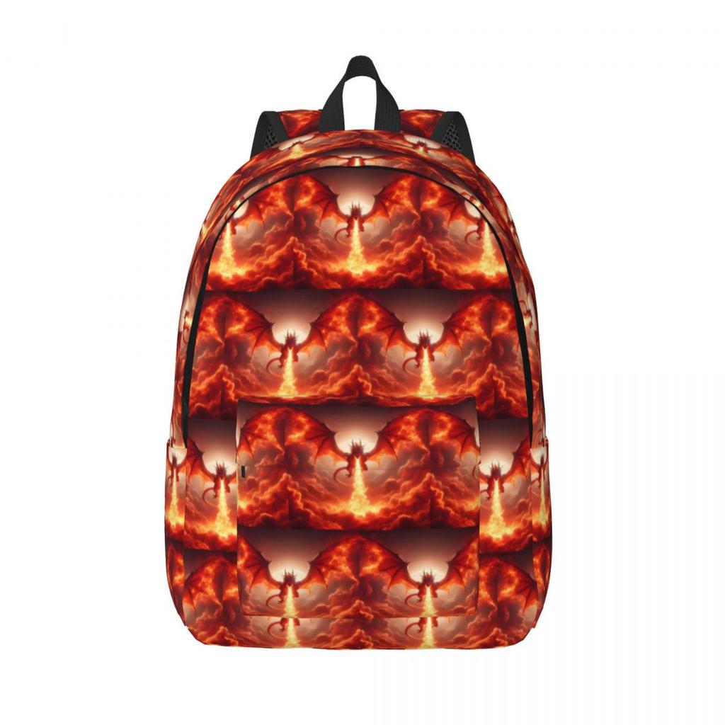 Dragon In The Fire Backpack Hot Sale Daypack Large Capacity Boys Girls BookBag School Bag Shoulder Bags for Men Women